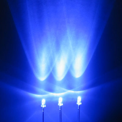 Blue led set of 1000 3MM super bright 9000MCD f/r