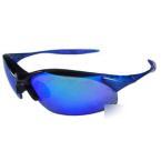 Infinity blue frame/ blue mirror lens safety glasses