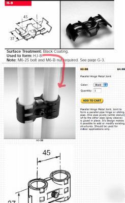 New 12 creform joints pieces (# H9) to fit 32MM od pipe