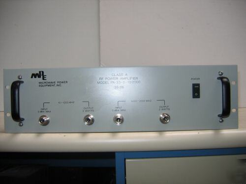 Mpe amplifier, 2 ghz, 2 w, 35 db, model pa-33-0-10/2000