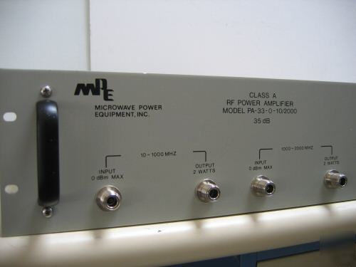 Mpe amplifier, 2 ghz, 2 w, 35 db, model pa-33-0-10/2000