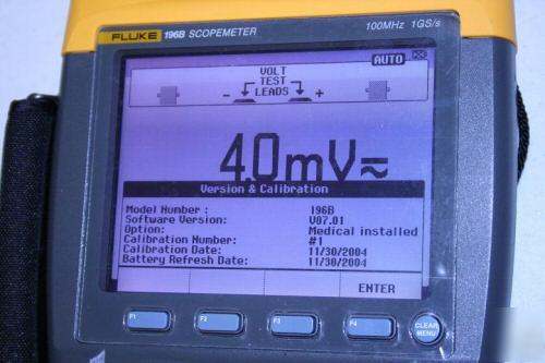 New fluke 196B scopemeter oscilloscope option 003