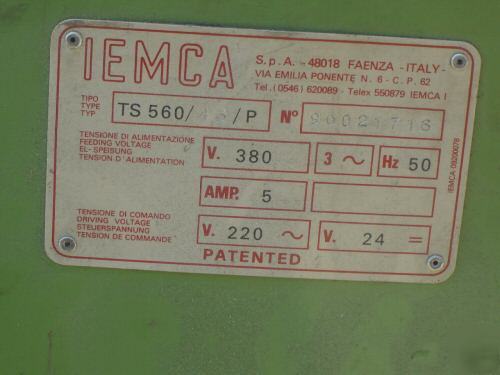 Iemca bar feed ts 560 p screw machine lathe turning 