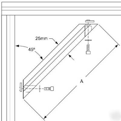 8020 aluminum 45 degree support 25 s 25-2570 n