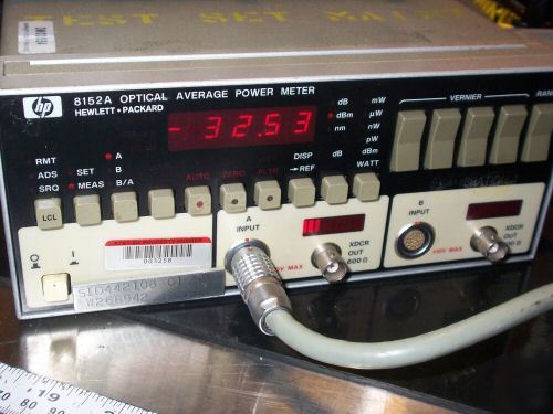 Hp agilent 8152A optical fiber optic power meter 