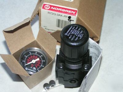 Norgren pressure regulator R72G-3AK-rfg 5-60PSI 3/8NPT