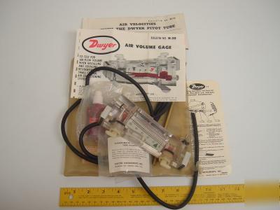 Dwyer air volume gage 8/75