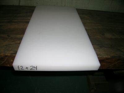 Uhmw tivar 12 x 24 x 1.5 in plastic white uhmwpe