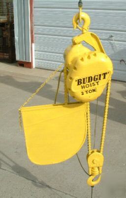 Budgit 2 ton electric chain hoist crane 220 v 3 phase