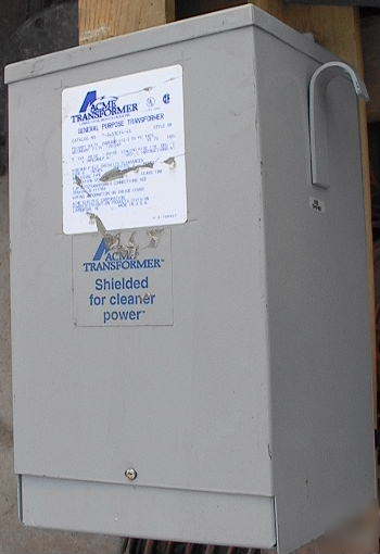 5KVA acme shielded transformer 480 240 120VOLTS 1-phase