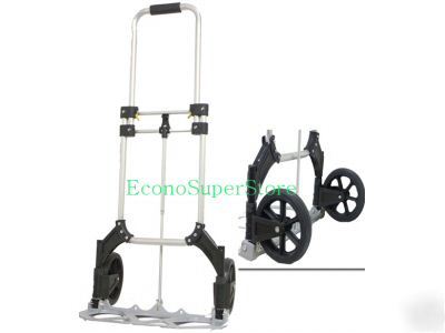 Aluminum folding dolly hand cart holds 175 lbs 40