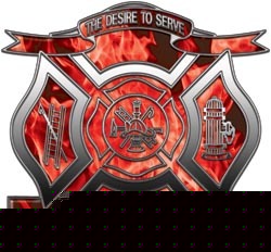 Firefighter decal reflective 6