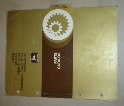 John deere 6466A engine power unit parts book manual