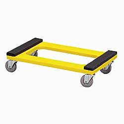 Wise polyethylene dolly padded deck roller cart grey