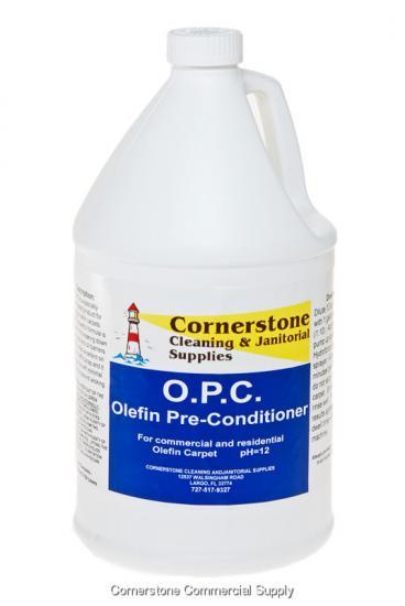 Carpet cleaning agent o.p.c. olefin pre-conditioner