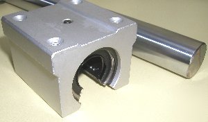 Cnc router rail shaft rod + pillow block &ball bearings