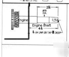 New 5000 watt generator-for tapered shaft engine