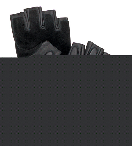 Tactical fingerless black rappelling gloves size 2XL