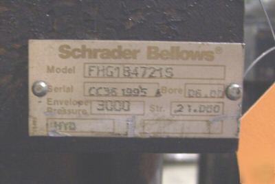 Schrader bellows cylinder 4 inch rod, 6 inch bore