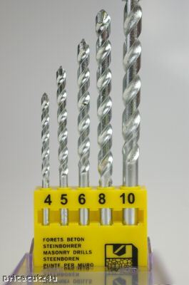 New quality professional 5 pce masonry drill bit set 