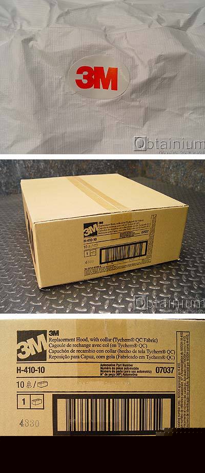 Lot of 20, 3M h-410-10 papr gvp tychem hood w/collar