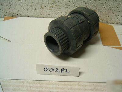 Nib pvc ballcheck valve 11/2 co socket connection<002P1