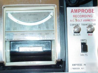 Amprobe AVA87 ac volt-ammeter current recorder w/+++