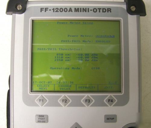 Laser precision ff-1200A feature finder singlemode otdr