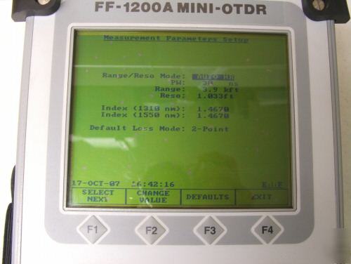 Laser precision ff-1200A feature finder singlemode otdr