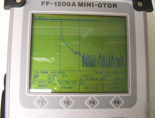 Laser precision ff-1200A feature finder singlemode otdr