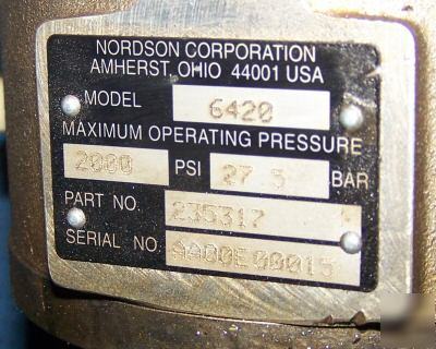 Nordson pump / sprayer assembly