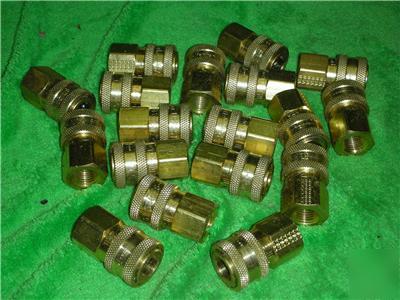 Parker st series high pressure brass female coupler 1/4