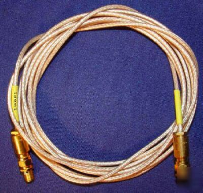 Sma -sma coax cable 8 feet mil spec gold connectors m-f