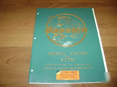 1967 bassick caster and glide catalog,price list gcp-67