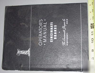 Cincinnati 70 & 90 series press brake manual