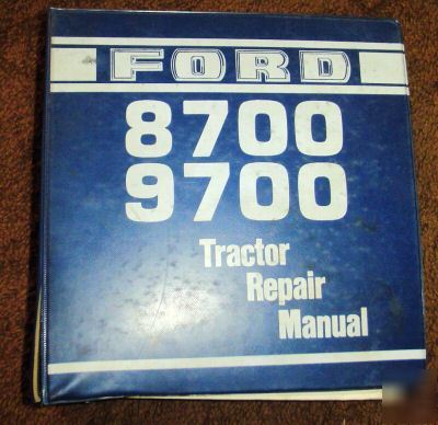 Ford 8700 & 9700 tractor service repair manual book