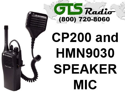 Motorola CP200 vhf 16 ch w/ speaker mic HT1000 HMN9030