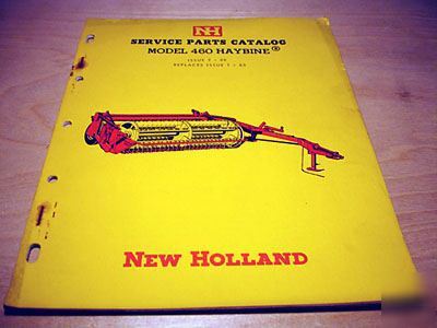 New holland 460 mower conditioner parts manual haybine