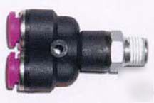 Pneumatic y connector 1/8