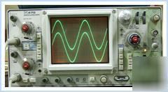 Tektronix 475 oscilloscope, certificate of calibration