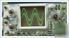 Tektronix 475 oscilloscope, certificate of calibration