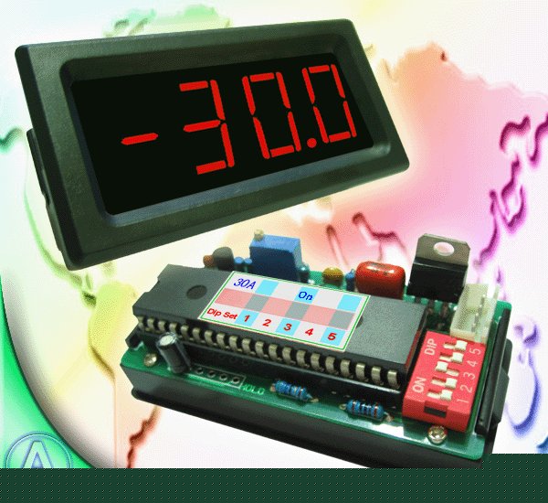 DC30A 3Â½ red led digital panel amp meter w/ regulator