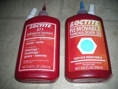 1 each loctite 271 threadlocker and 242 removable 250ML