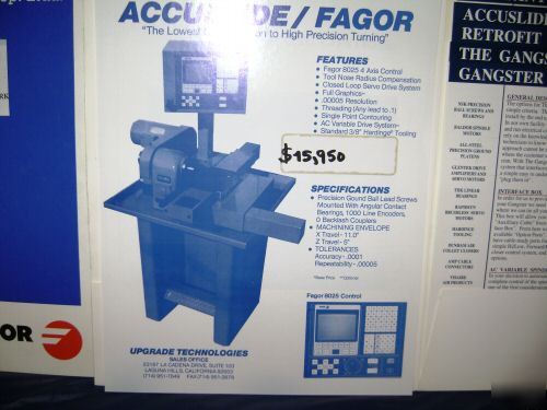 Hardinge cnc hc chucker lathe fagor controls manuals 