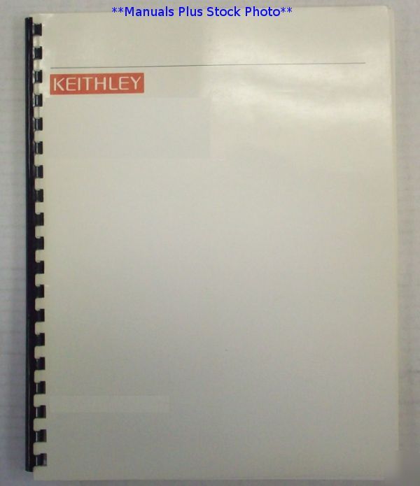 Keithley 181 operating manual - $5 shipping 