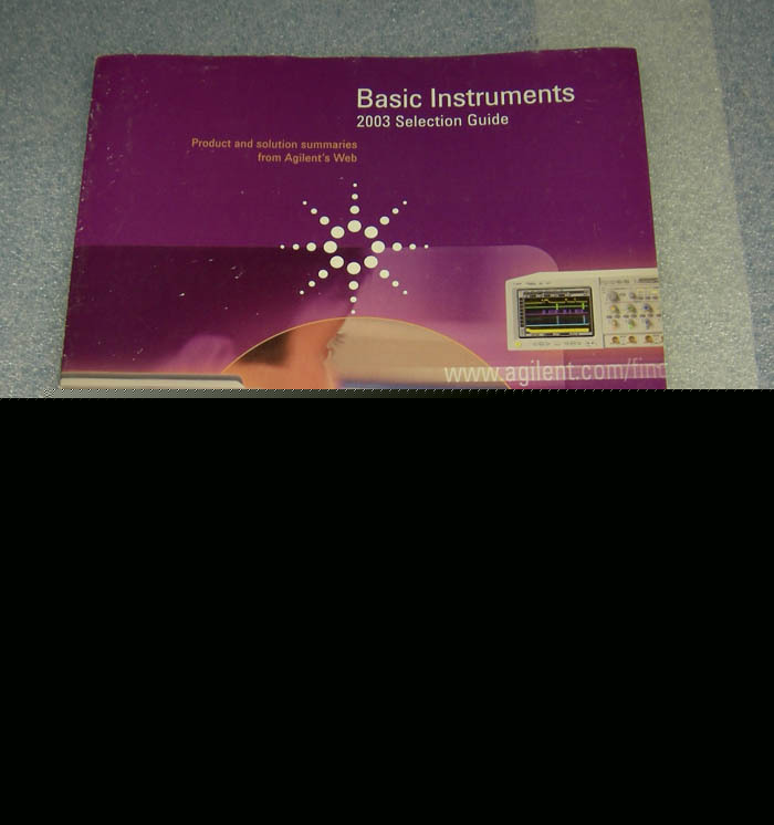 Agilent basic instruments selection guide 2003