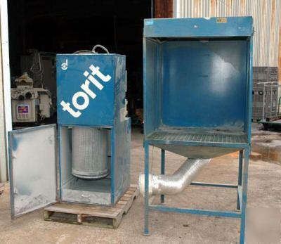 Torit dust collector with down draft table: