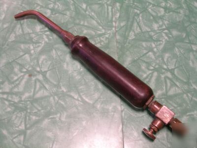 Vintage oxy acetylene gas cutting torch bakelite copper