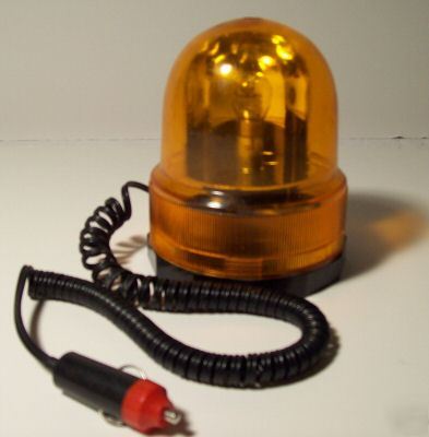 Amber revolving safety warning light