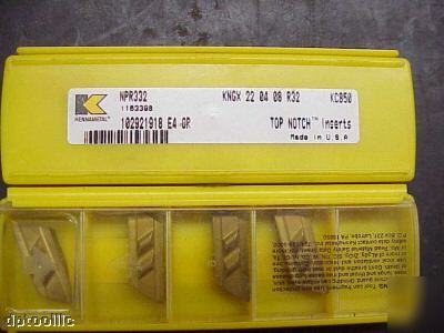 9PC npr-332 KC850 kennametal carbide insert 55 deg. 